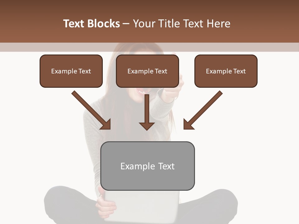Internet Laptop Background PowerPoint Template