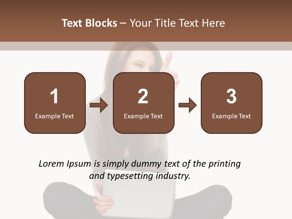 Internet Laptop Background PowerPoint Template