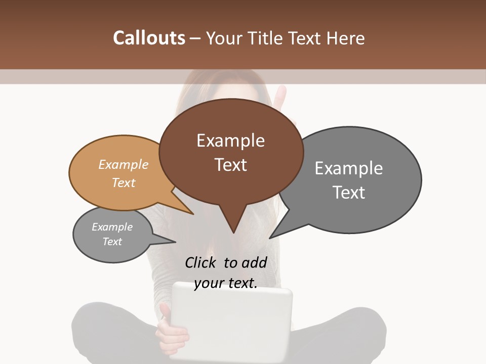 Internet Laptop Background PowerPoint Template