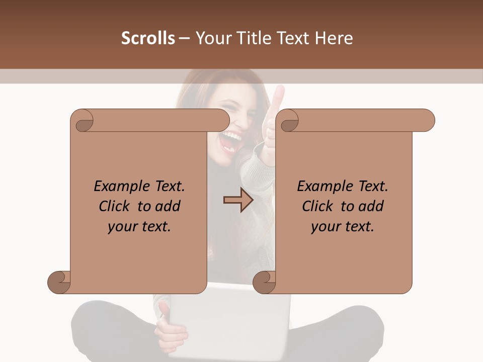 Internet Laptop Background PowerPoint Template