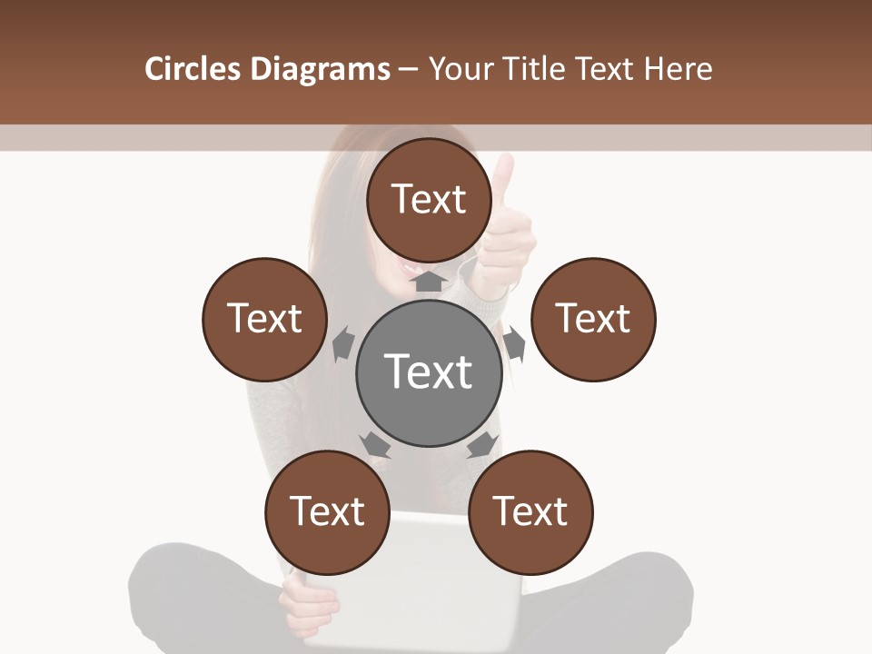 Internet Laptop Background PowerPoint Template