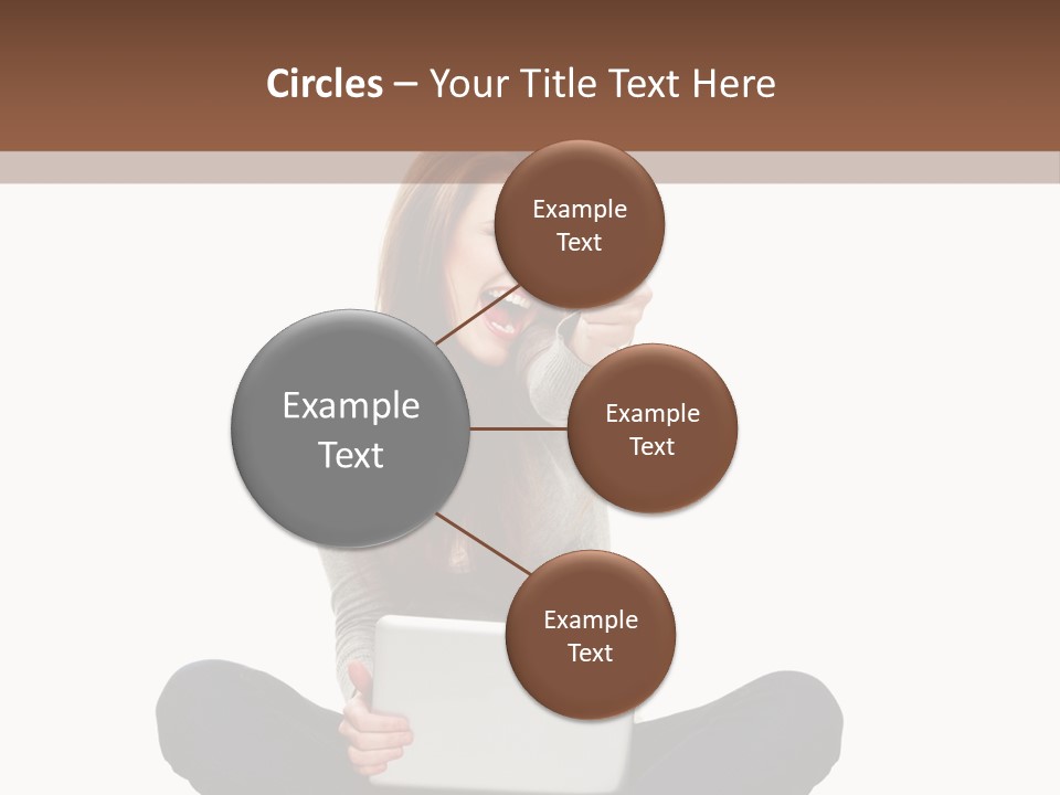 Internet Laptop Background PowerPoint Template