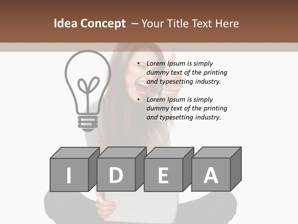 Internet Laptop Background PowerPoint Template