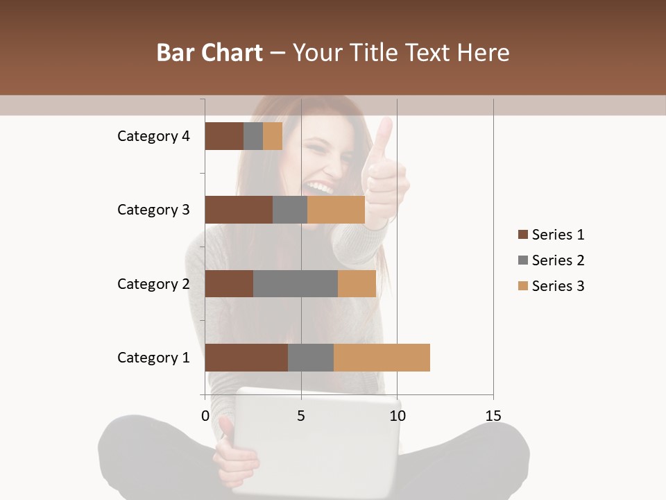 Internet Laptop Background PowerPoint Template