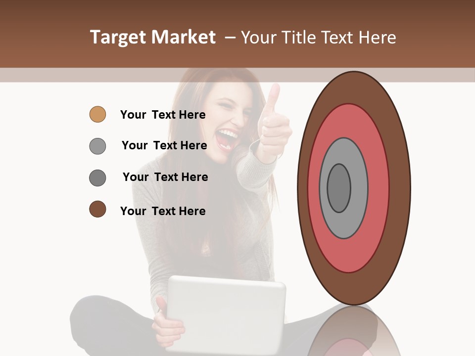 Internet Laptop Background PowerPoint Template