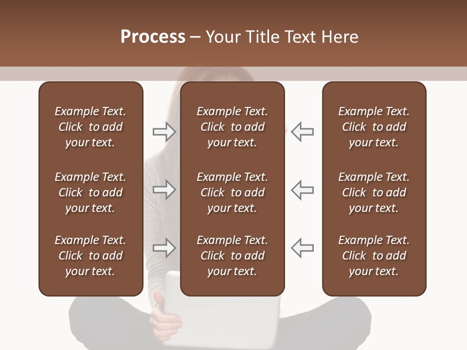 Internet Laptop Background PowerPoint Template