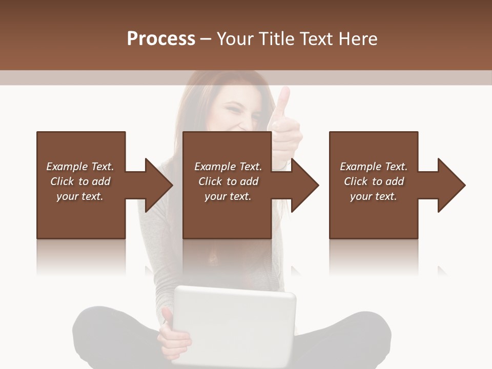 Internet Laptop Background PowerPoint Template