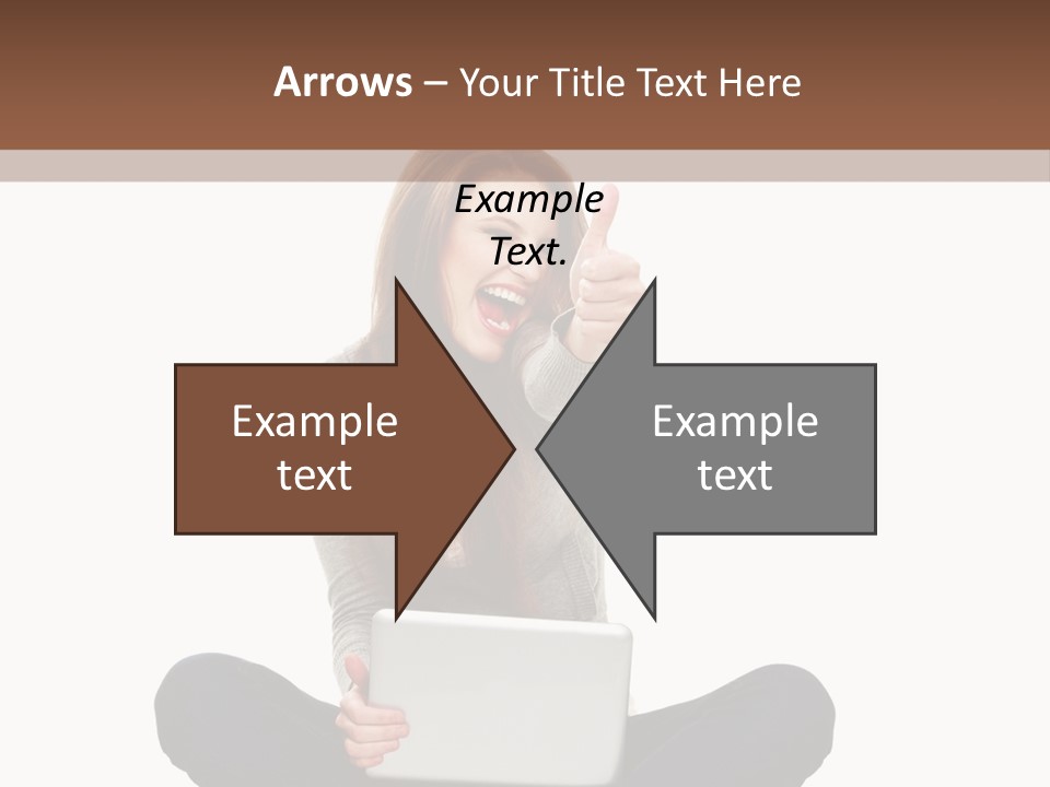 Internet Laptop Background PowerPoint Template