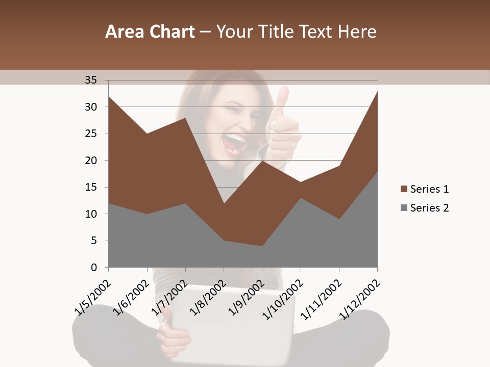 Internet Laptop Background PowerPoint Template