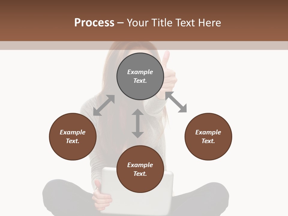 Internet Laptop Background PowerPoint Template