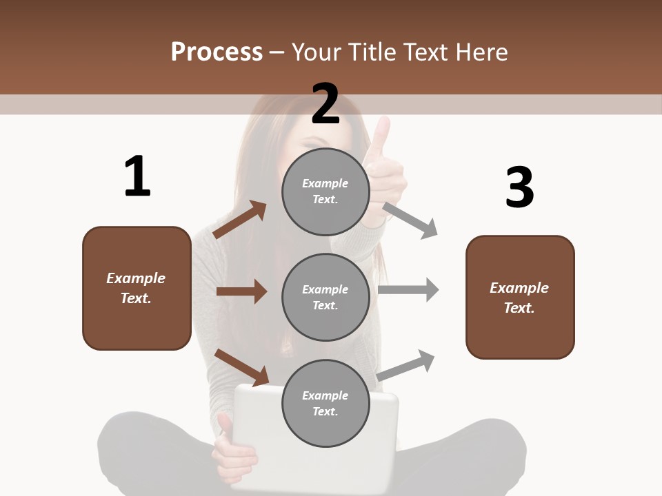 Internet Laptop Background PowerPoint Template