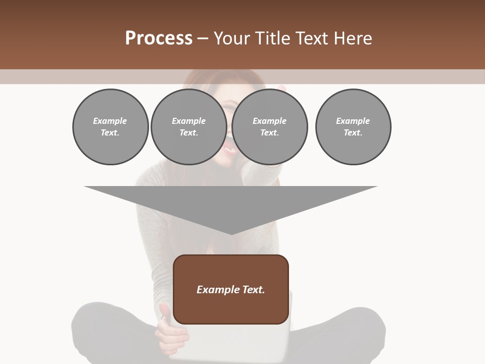 Internet Laptop Background PowerPoint Template