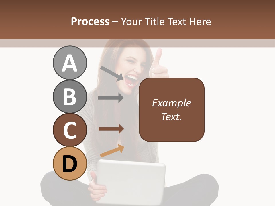 Internet Laptop Background PowerPoint Template