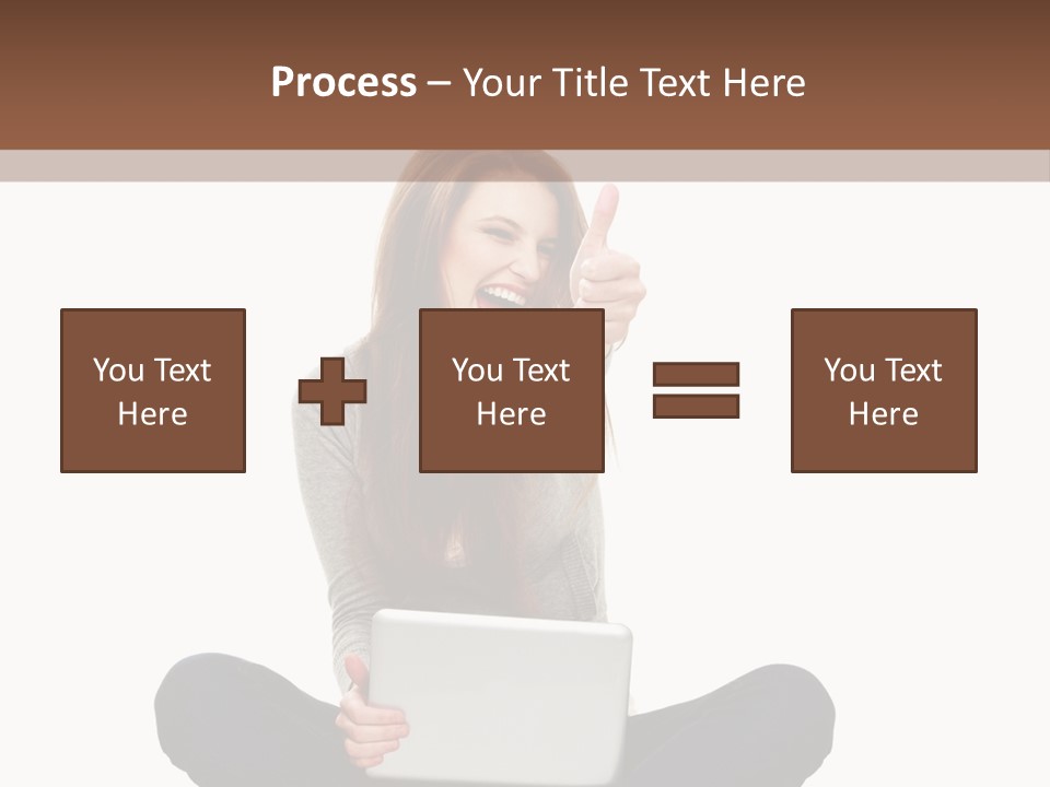 Internet Laptop Background PowerPoint Template