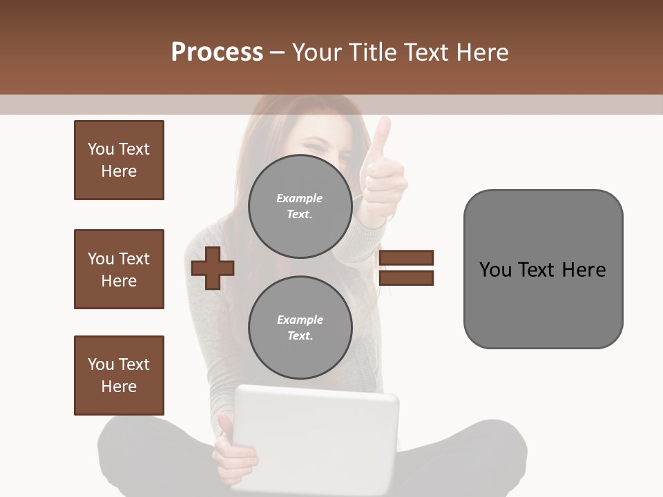 Internet Laptop Background PowerPoint Template