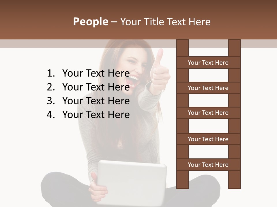 Internet Laptop Background PowerPoint Template
