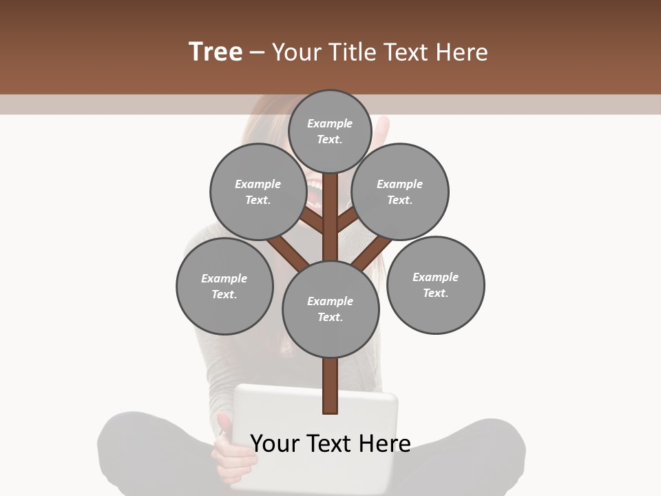 Internet Laptop Background PowerPoint Template