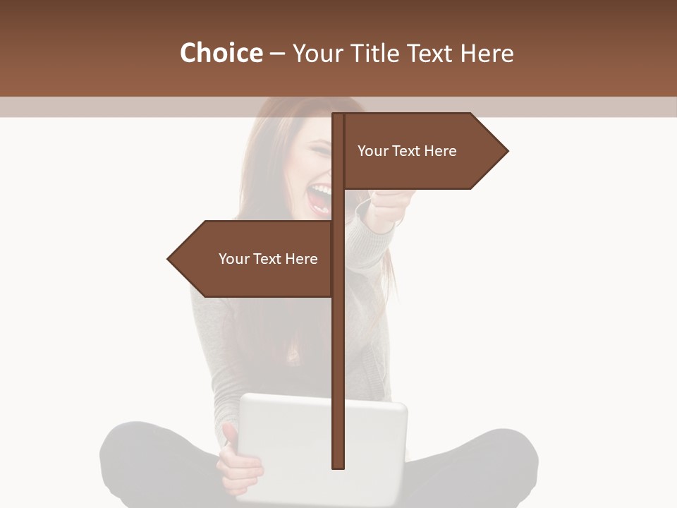 Internet Laptop Background PowerPoint Template