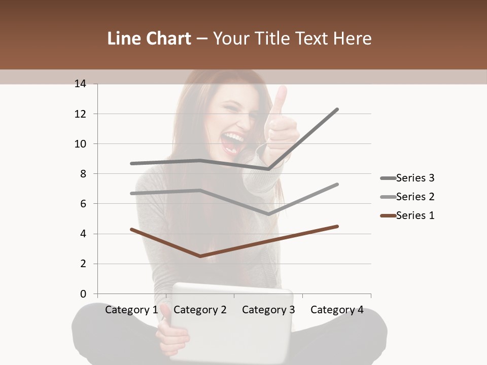 Internet Laptop Background PowerPoint Template