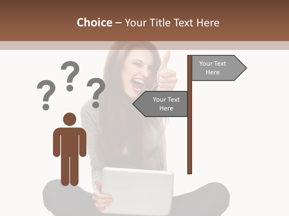 Internet Laptop Background PowerPoint Template