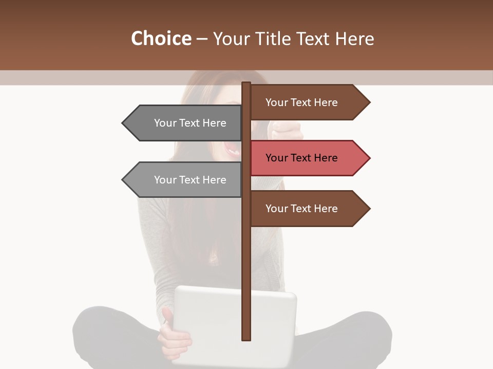 Internet Laptop Background PowerPoint Template
