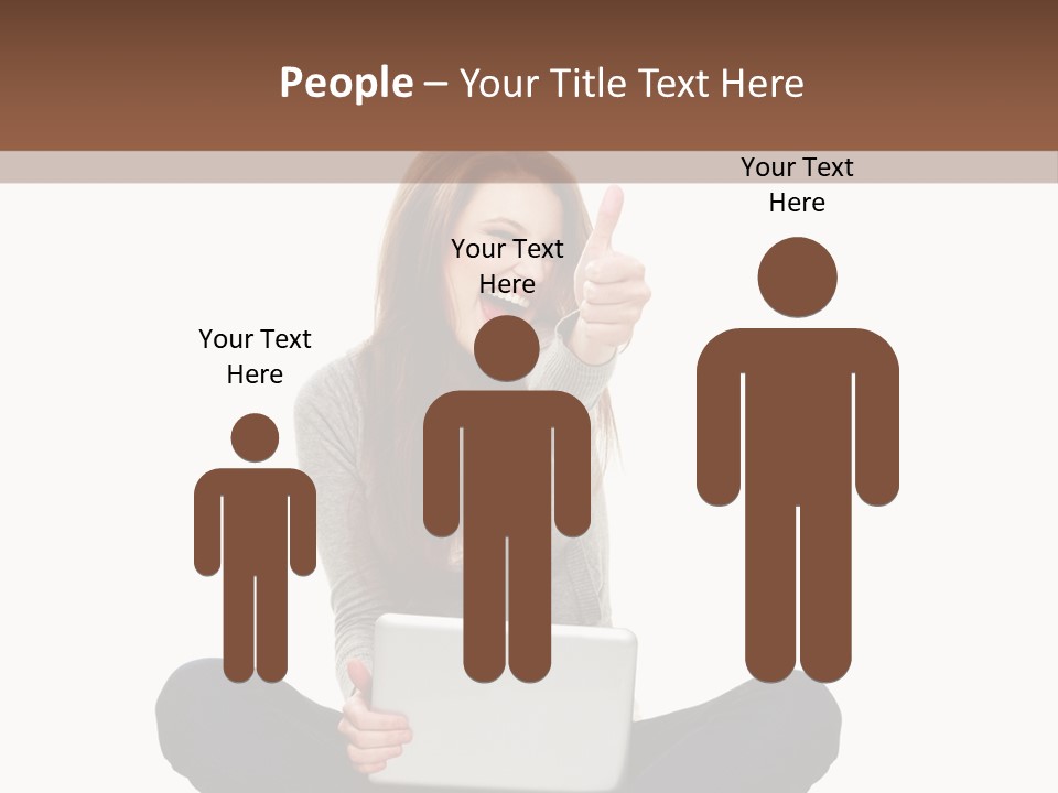 Internet Laptop Background PowerPoint Template