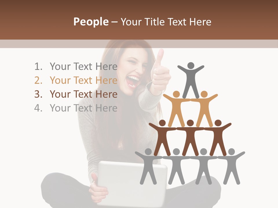 Internet Laptop Background PowerPoint Template