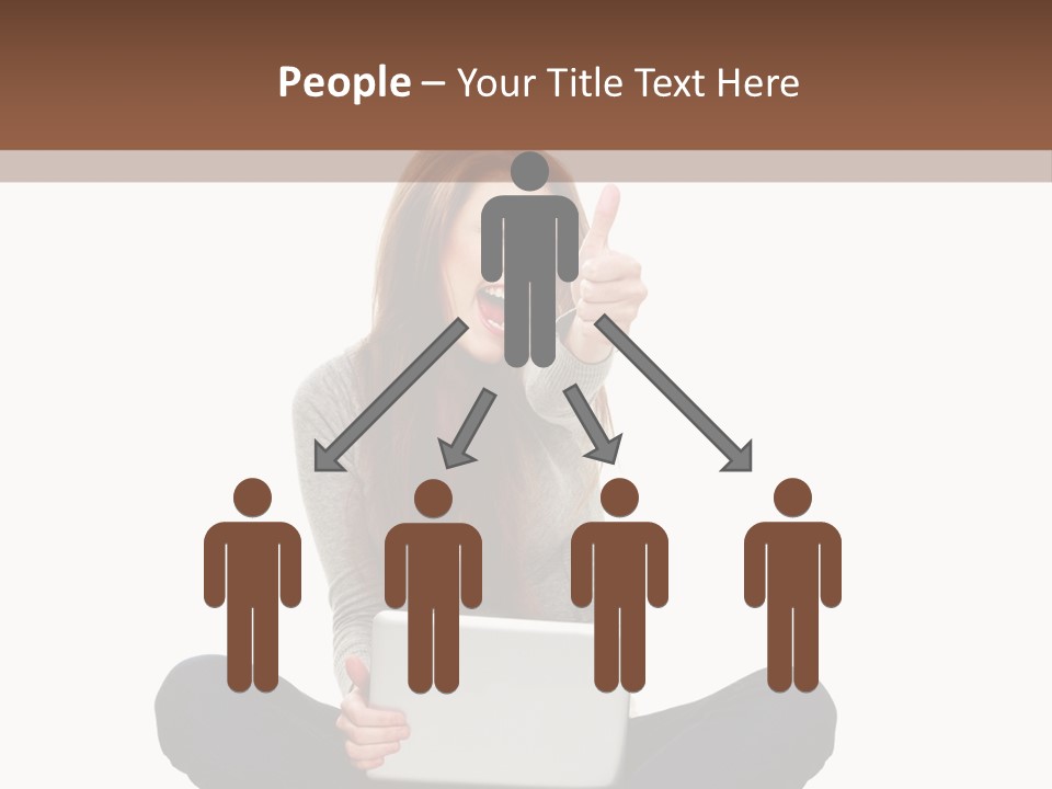 Internet Laptop Background PowerPoint Template