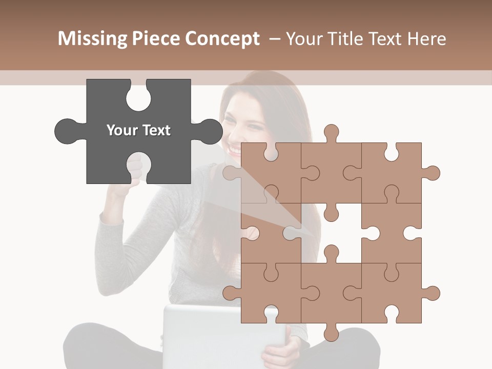Laptop Browsing Thumbs PowerPoint Template