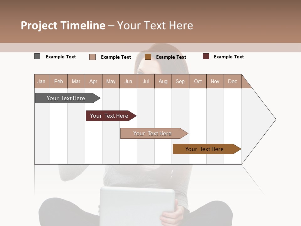 Laptop Browsing Thumbs PowerPoint Template
