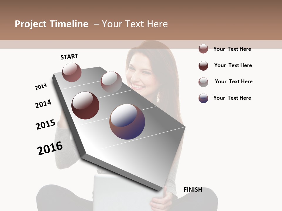 Laptop Browsing Thumbs PowerPoint Template