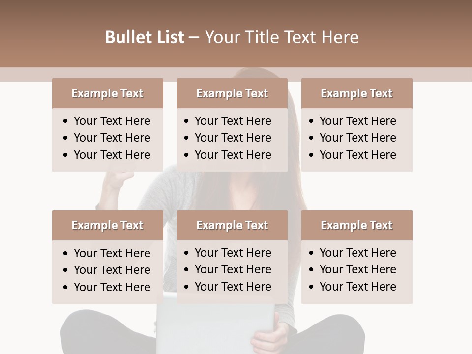 Laptop Browsing Thumbs PowerPoint Template