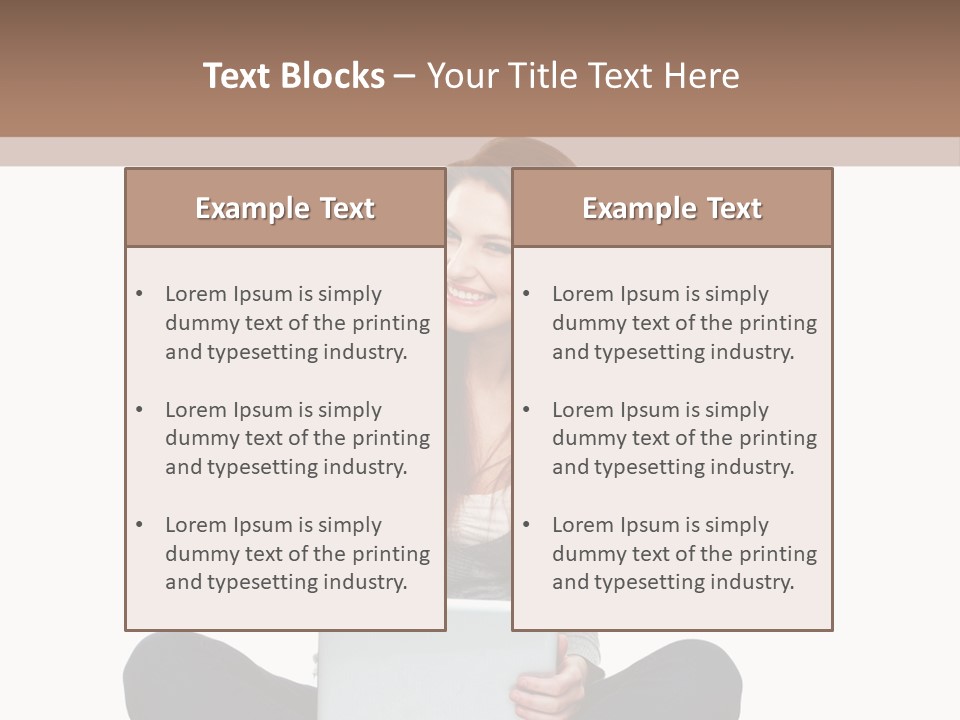 Laptop Browsing Thumbs PowerPoint Template
