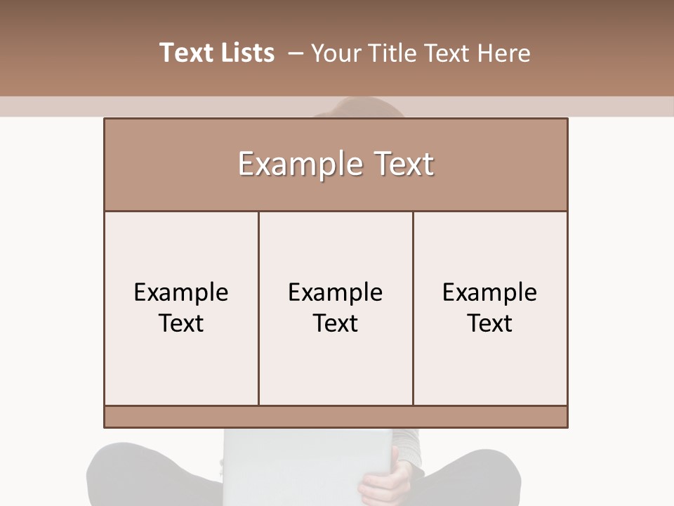 Laptop Browsing Thumbs PowerPoint Template