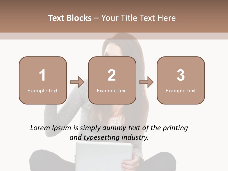 Laptop Browsing Thumbs PowerPoint Template