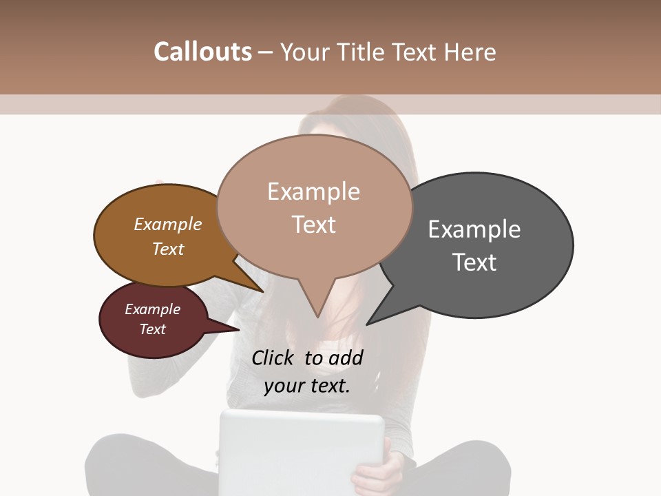 Laptop Browsing Thumbs PowerPoint Template