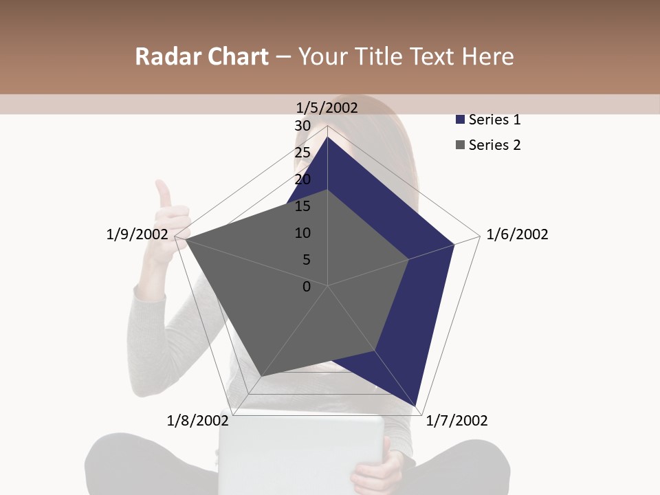 Laptop Browsing Thumbs PowerPoint Template