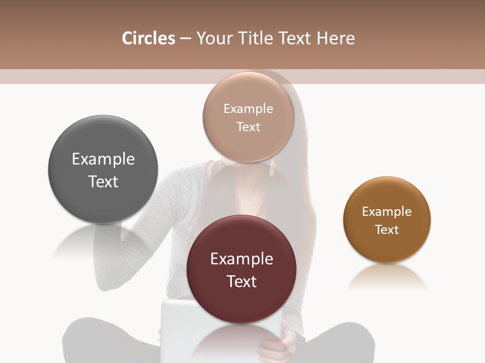 Laptop Browsing Thumbs PowerPoint Template