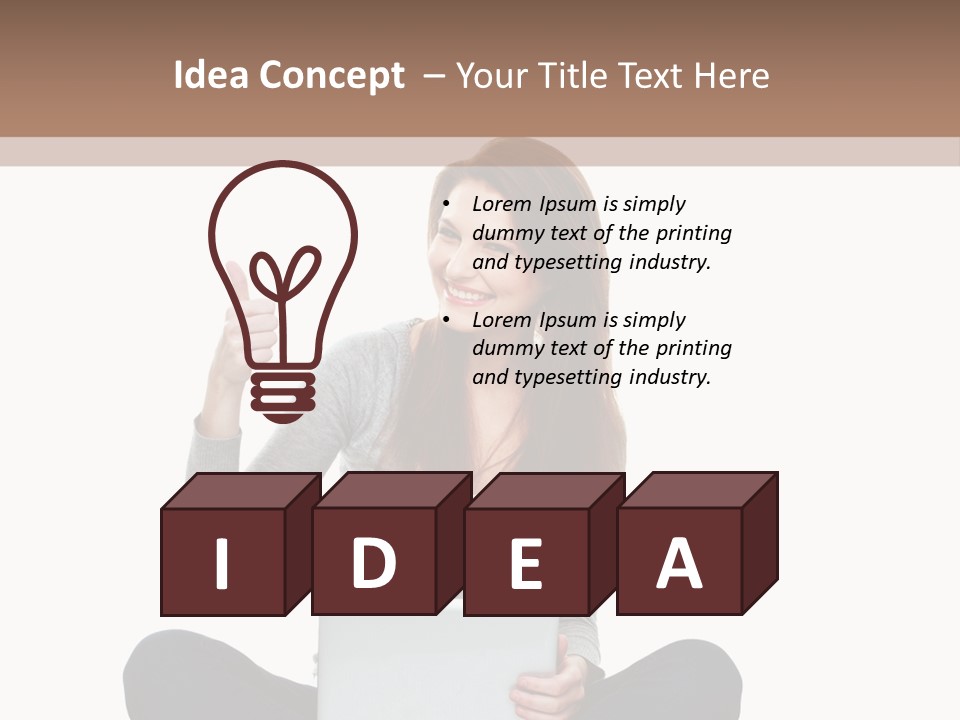 Laptop Browsing Thumbs PowerPoint Template