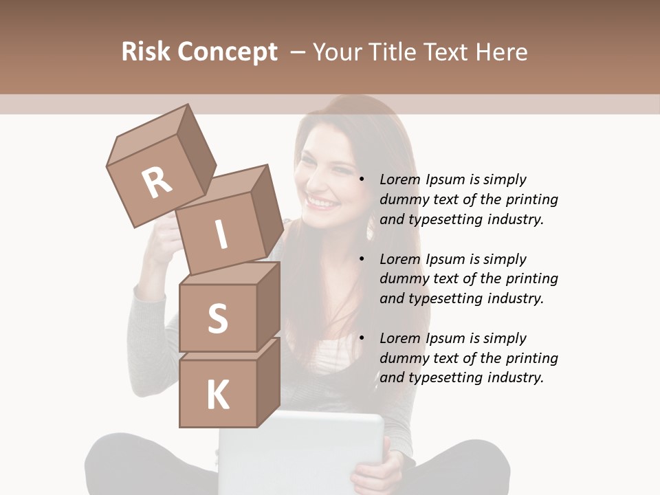 Laptop Browsing Thumbs PowerPoint Template