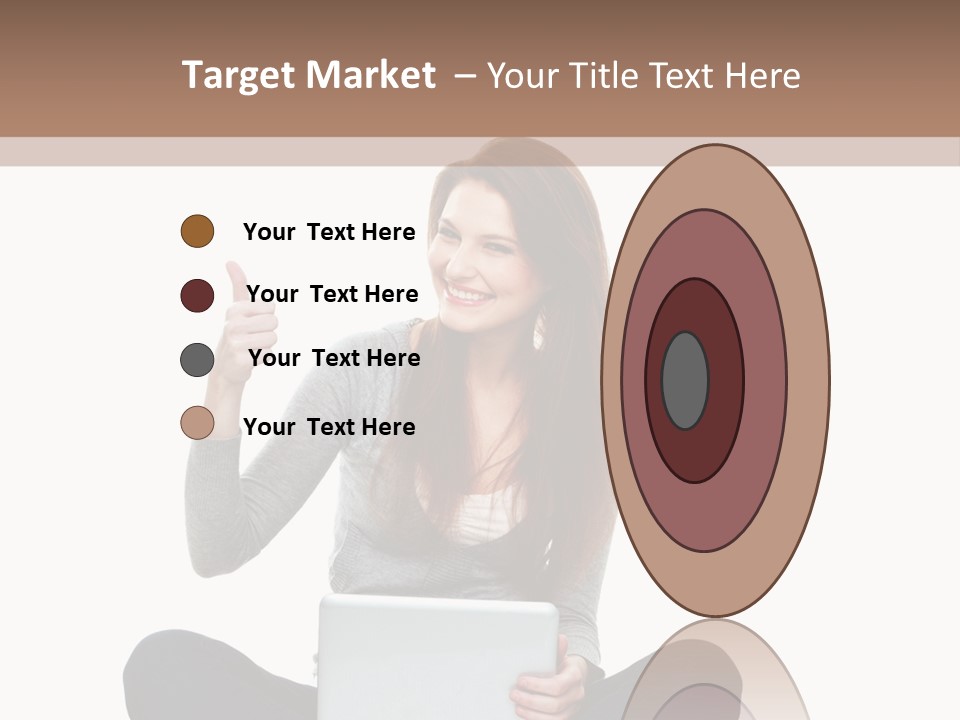 Laptop Browsing Thumbs PowerPoint Template