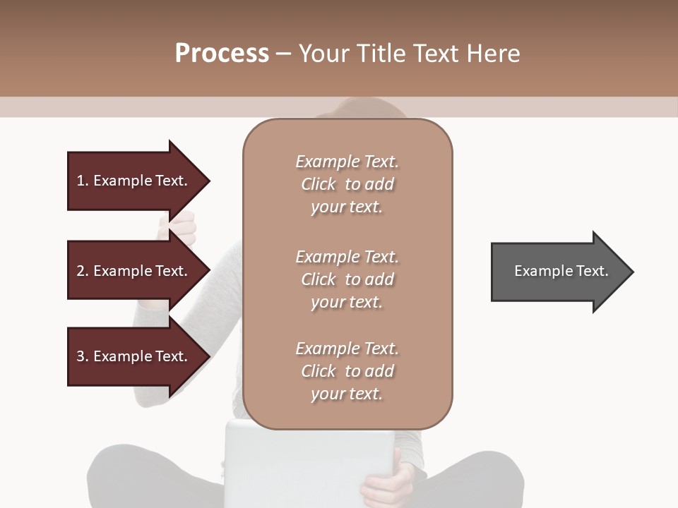 Laptop Browsing Thumbs PowerPoint Template