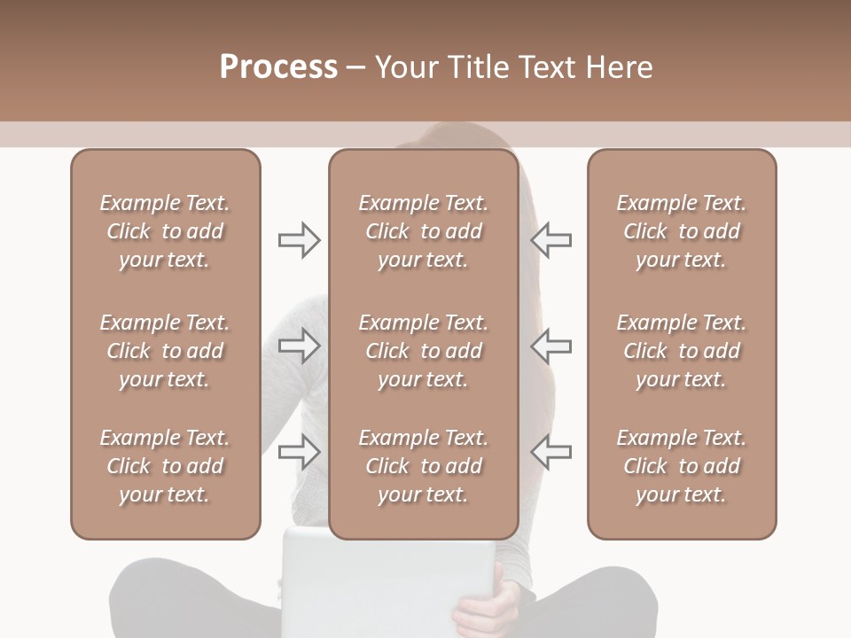 Laptop Browsing Thumbs PowerPoint Template