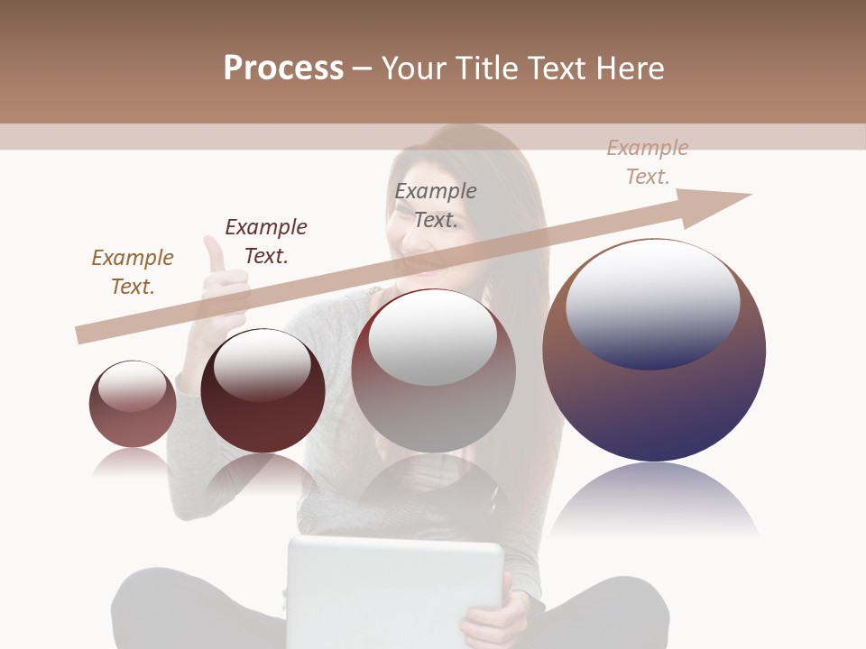 Laptop Browsing Thumbs PowerPoint Template