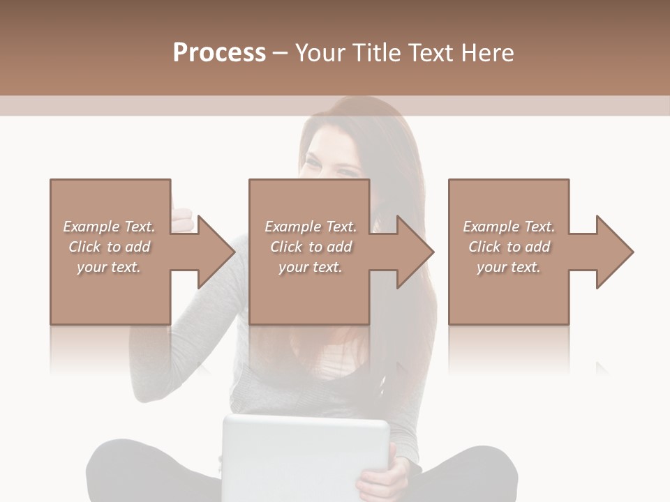 Laptop Browsing Thumbs PowerPoint Template