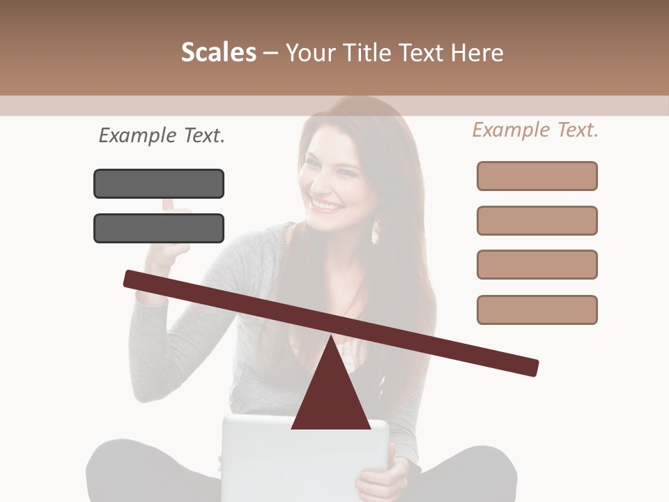 Laptop Browsing Thumbs PowerPoint Template