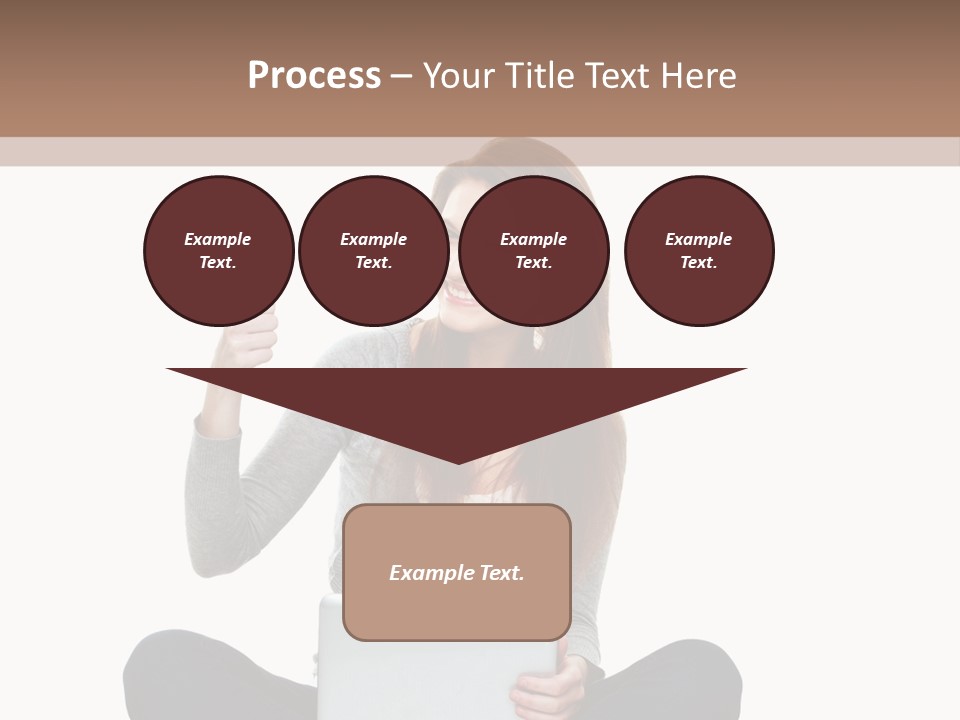 Laptop Browsing Thumbs PowerPoint Template