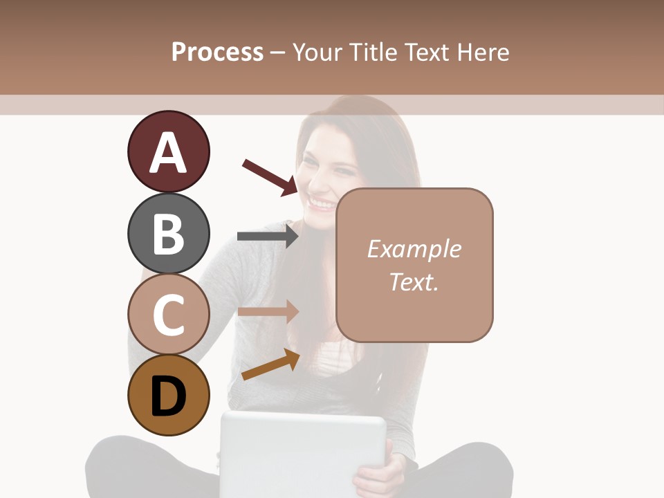 Laptop Browsing Thumbs PowerPoint Template