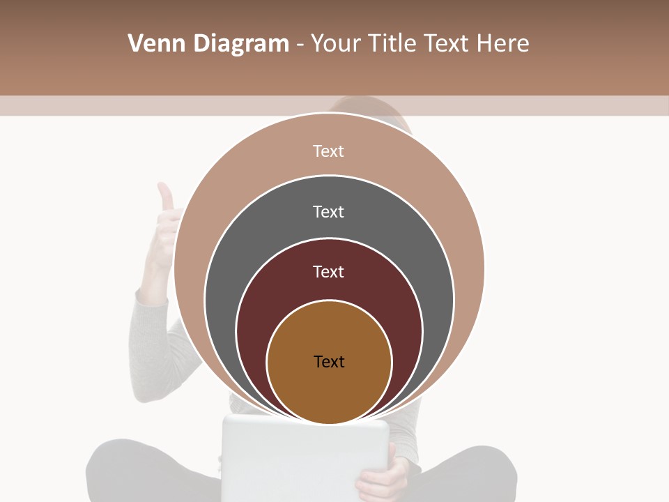 Laptop Browsing Thumbs PowerPoint Template