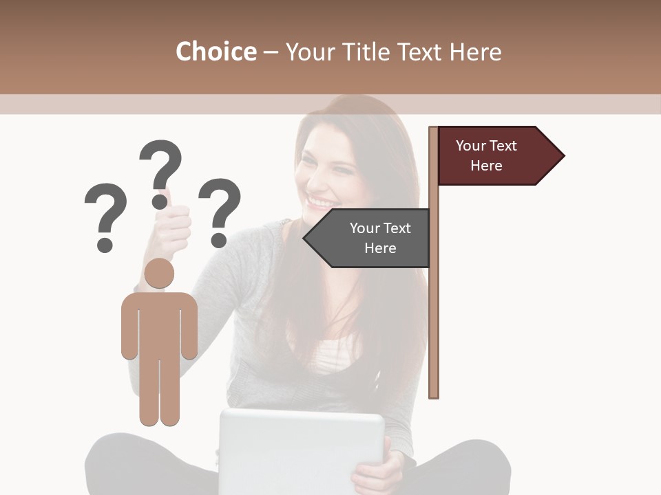 Laptop Browsing Thumbs PowerPoint Template